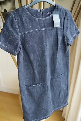 Marks And Spencer M&s Cotton Dress Size 8 New £45 • £13.99