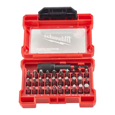 Milwaukee SHOCKWAVE Impact Duty Bit Set - Pack Of 31 (4932472060) • £16.92