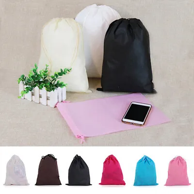 £2.86 • Buy Non-woven Drawstring Bag Shoes Clothes Portable Travel Dustproof Storage Bags