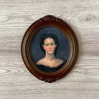 Vintage Oil Painting Portrait Woman • $95