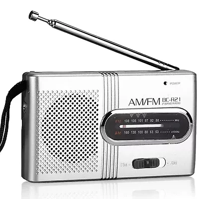 Portable AM/FM Receiver Mini Radio Slim Pocket Compact Portable Small Radio G3A3 • $9.89