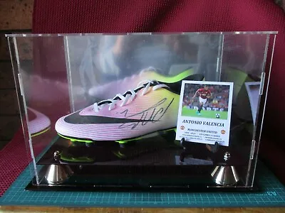 Manchester United Antonio Valencia Signed Nike Boot & Display Case- Photo Proof  • $194.29