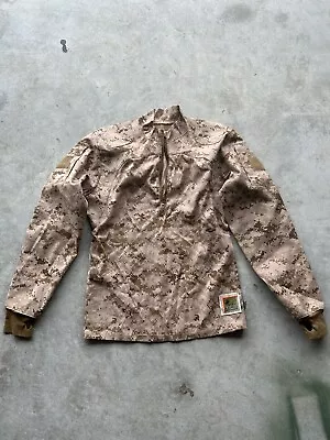 USMC Desert MARPAT FROG Flame Rest Inclement Weather Combat Shirt IWCS MED REG • $75