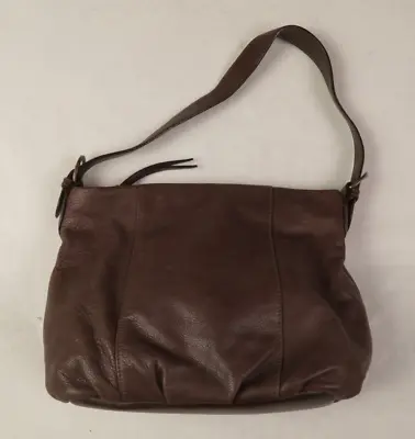 St. John's Bay Brown Pebble Leather Shoulder Strap Purse Bag  Lightly Used • $18