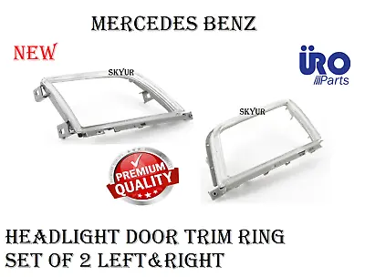 $155.33 • Buy Headlight Door Trim Ring Set Of 2 Left & Right For Mercedes W129 Sl320 SL500 URO