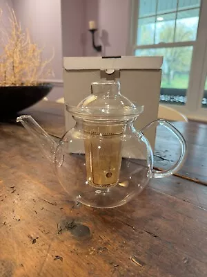 Williams Sonoma Jenaer Glas Teapot & Infuser W/Lid NIB Germany • $44.99