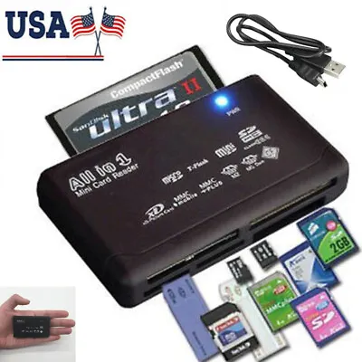 Memory Card Reader Mini 26-IN-1 USB 2.0 High Speed For CF XD SD MS SDHC • $4.58