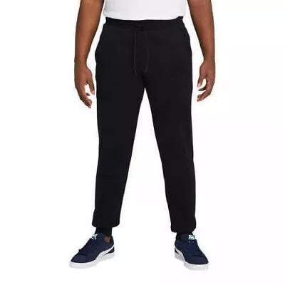 Puma Men's Fleece Soft Hand Feel Black Jogging Pants Size XL • $24.99