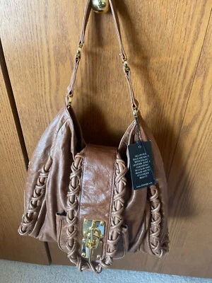 $160 • Buy Treesje Italian Leather Womans Shoulder Handbag 