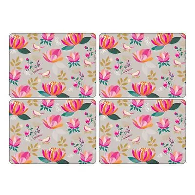 Pimpernel Sara Miller London Peony Grey Placemats Set Of 4 • £13.80