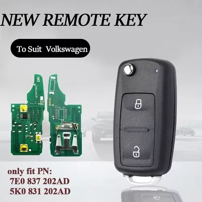 Remote Key Fob For Volkswagen Amarok Transporter 2010 2011 2012 2013 2014 - 2016 • $14.97