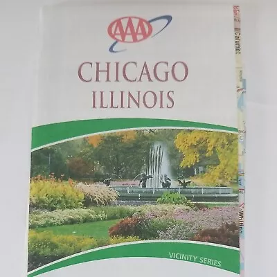 Chicago Illinois AAA Street Travel Road Map 489206 Vicinity Series 2006-2008 • $23.79