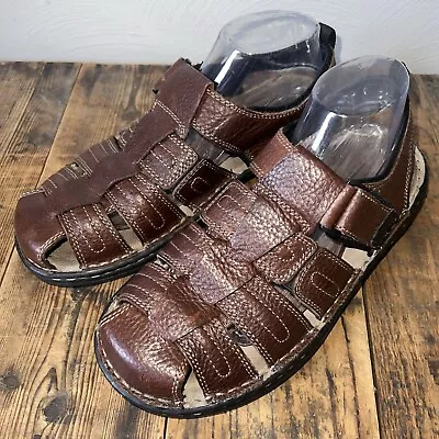 Canyon Rivers Blues Sandals Mens 9M Vtg Langdon 41877 Brown Leather • $24.99