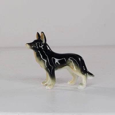 $12.99 • Buy Bone China Japan German Shepherd Dog Miniature Figurine Tiny