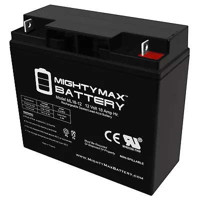 Mighty Max 12V 18AH SLA Battery For Yamaha 1300 XVZ13 Royal Star/Venture '96-'12 • $39.99