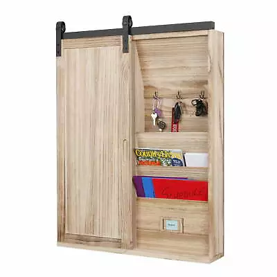 OS Home And Office Furniture Solid Wood Barn Door Style Wall Closet Organizer • $112.79