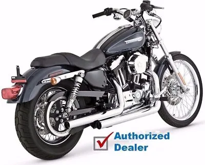 Vance & Hines Chrome Straightshots Exhaust 2004-2013 Harley Sportster 883 1200 • $549.99