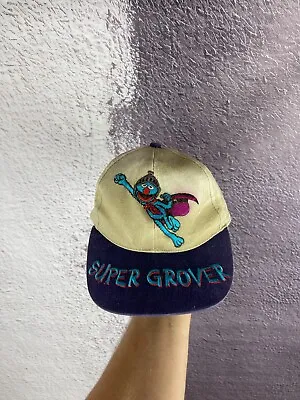 Super Grover Sesame Streeet Mupets Vintage 1998 Hat Cap • $39