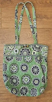 Vera Bradley Double Handle Shoulder/cross Body Green Paisley Retired Print • $10