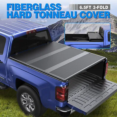 3Fold 6.5FT Fiberglass Hard Truck Bed Tonneau Cover For 04-14 F150 06-14 Mark LT • $415.79