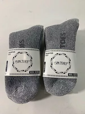 Men's 80% Merino Wool Ankle Socks 6 Pairs All Seasons Winter Cushioned Hiking  • $29.99