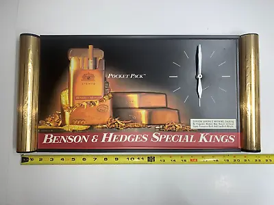 Vintage Cigarette Sign Clock Benson & Hedges Special Kings Phillip Morris • $24.99