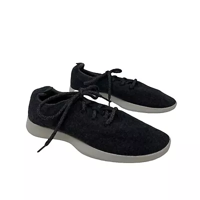 Allbirds 9 Wool Runners Black Lace Up Sneaker Everyday Walking Shoe Womens READ  • $24.95