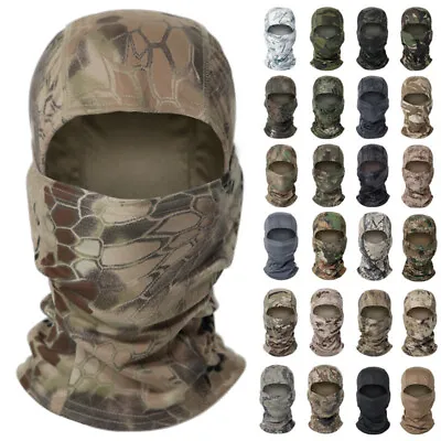 Tactical Camouflage Balaclava Military Hunting Face Mask Shield Neck Gaiter Hood • $8.99