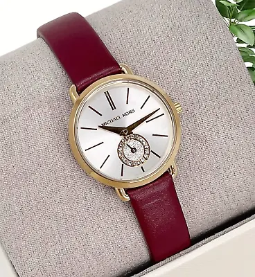 NWT Michael Kors Women's Petite Portia Leather MK2751 Watch; 100% Authentic • $79.99