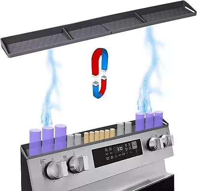 Stove Top Shelf 30inch Magnetic Spice Rack Over Stove Shelf Magnetic Shelf For • £8.34