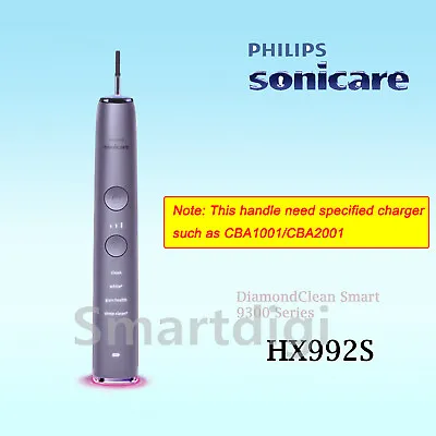 Philips Sonicare DiamondClean Smart Toothbrush 9300 Series HX992S Handle Silver • $129.95