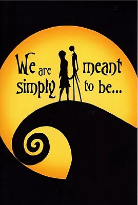 The Nightmare Before Christmas Birthday Valentine Anniversary Card Jack Sally B • $7.99