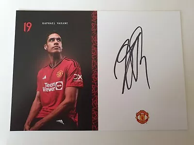 Raphael Varane Manchester United Fc Hand Signed Club Photo 6” X 4”. • $1.23