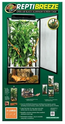 $170.95 • Buy Zoo Med ReptiBreeze Aluminum Screen Cage Open Air Black For Reptile: S, M, L, XL