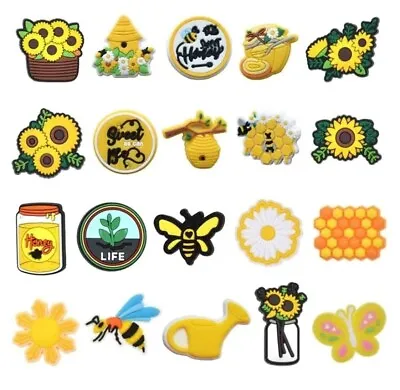 Jibbitz Croc Shoe Charms Uk Sunflower Bee Gardening Garden Honey Flower Sun • £1