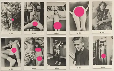 LARRY CLARK (1992) EX LIBRIS - Limited Edition Set Of 10 Bookplate Lithographs • $250