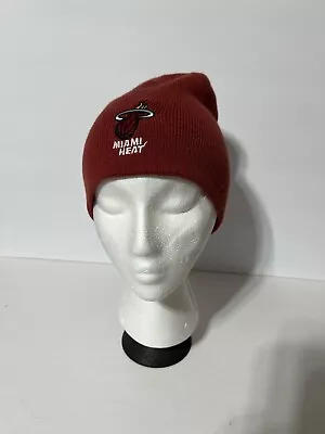 Miami Heat Red Adidas Knit Skullcap Beanie Hat • $10