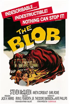 Vintage Science Fiction Horror Movie Poster The Blob • $9.99