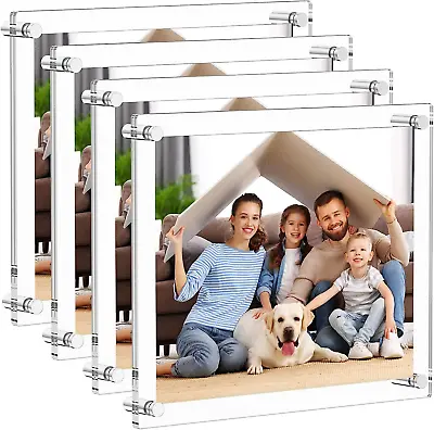 4 Pack 11″X14″ Acrylic Picture Frames Clear Picture Frames For Wall • $100.99