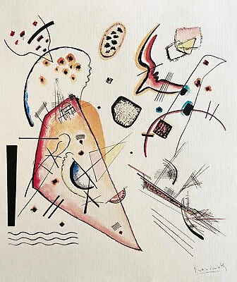 Wassily Kandinsky 1924 Lithograph (Joan Mirò Le Corbusier Paul Klee) • £240.92