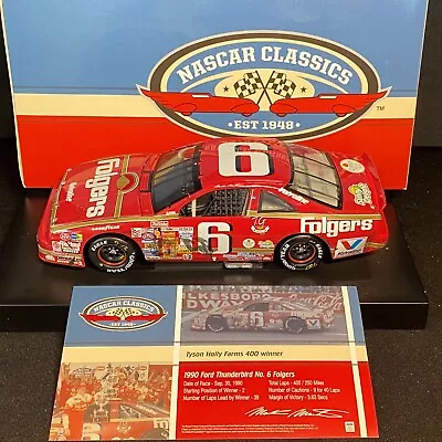 Mark Martin 1990 #6 Folgers North Wilkesboro Win 1/24 NASCAR Cup Series Diecast • $82.95