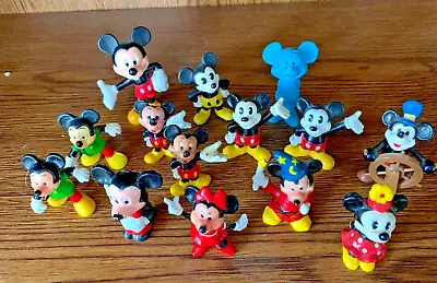 MICKEY MOUSE & MINNIE MOUSE Disney Toy Figures Lot Of 14 • $5