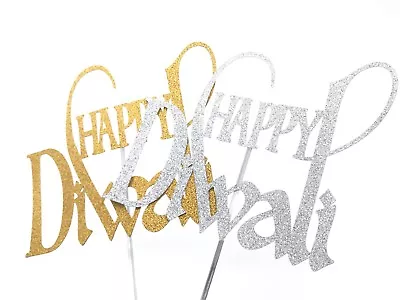 £4.98 • Buy Diwali Glitter Cake Topper Birthday Party Decoration Festival Hindu Religious 