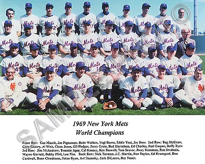 1969 New York Mets World Series Champions Baseball Team 8x10 Photo Color #4 • $5.57