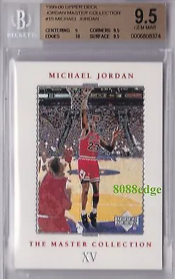 1999-00 Upper Deck Master Collection #15: Michael Jordan #/500 Bgs 9.5 Gem Mint • $456.65