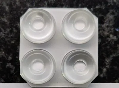 4 X Speaker Stand Isolation Gel Pads (CLEAR) For ALL STANDS & SPEAKERS • £3.50