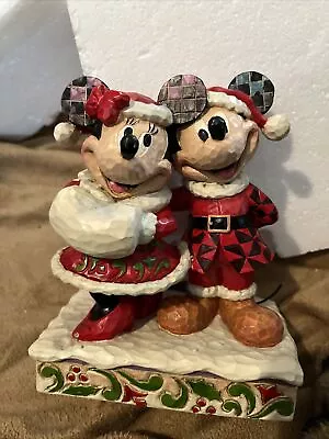 Jim Shore Disney Traditions - Holiday Duet Featuring Mickey And Minnie Mouse • $4.25