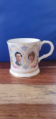 H.R.H. Coalport Prince Of Wales Lady Diana Marriage Mug Cup Royalty Royal Family • £8