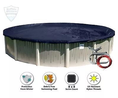 Buffalo Blizzard Deluxe Above Ground Swimming Pool Winter Cover (Choose Size) • $99.99