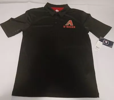 Mens Majestic MLB Arizona Diamondbacks Polo Baseball Logo Style Shirt • $24.99
